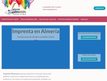 Tablet Screenshot of imprentaalmanzora.es